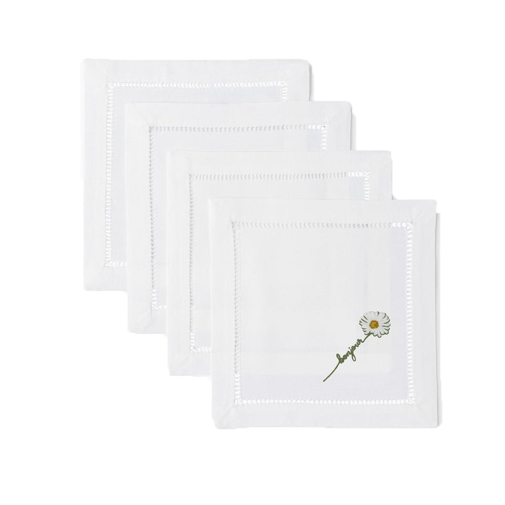 Bonjour Daisy Cocktail Napkins