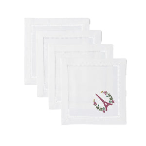 Eiffel Floral Cocktail Napkins