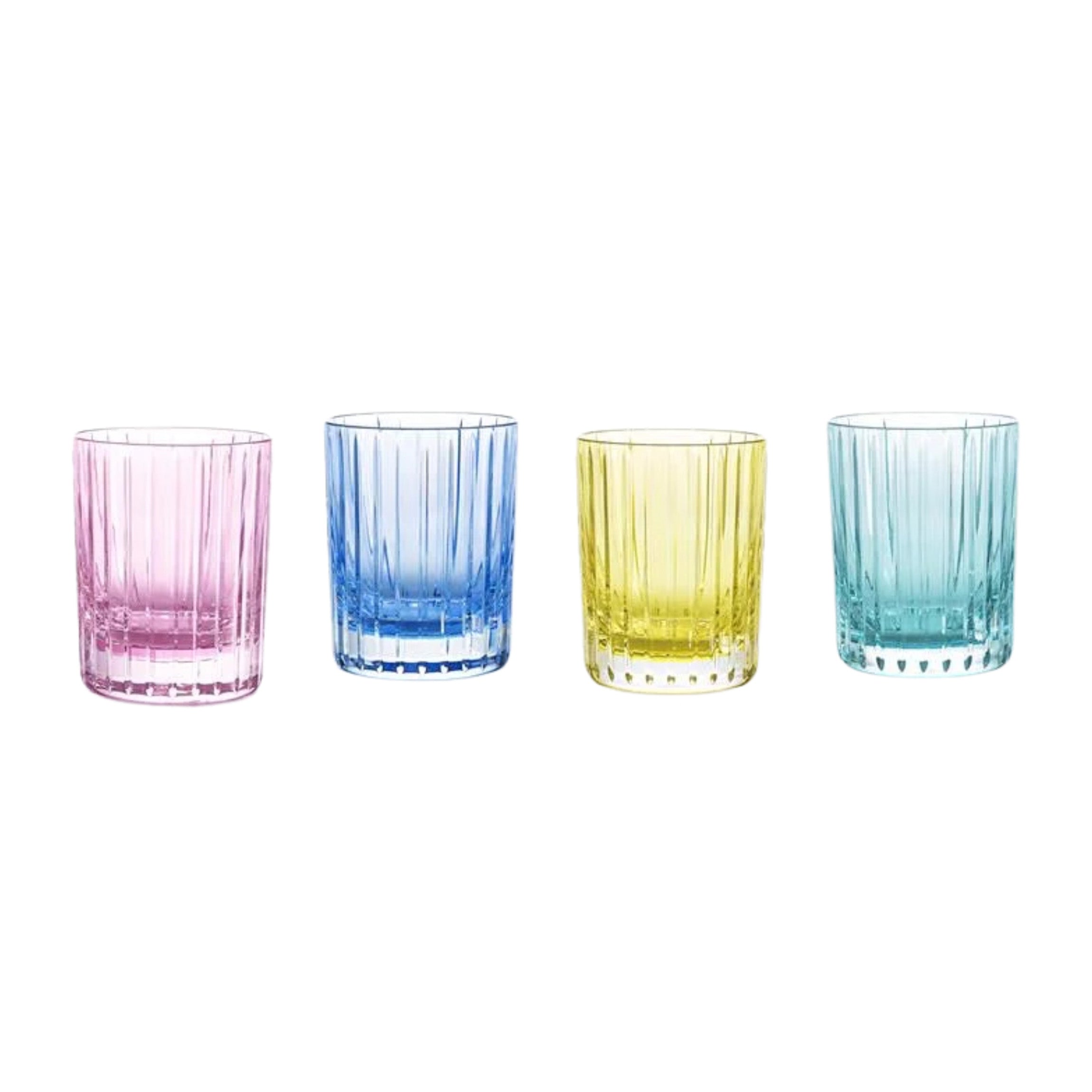 Harmonie Double Old Fashion Tumbler in Pastel, Set of 4