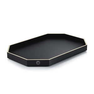 Octogone Tray Large in Black