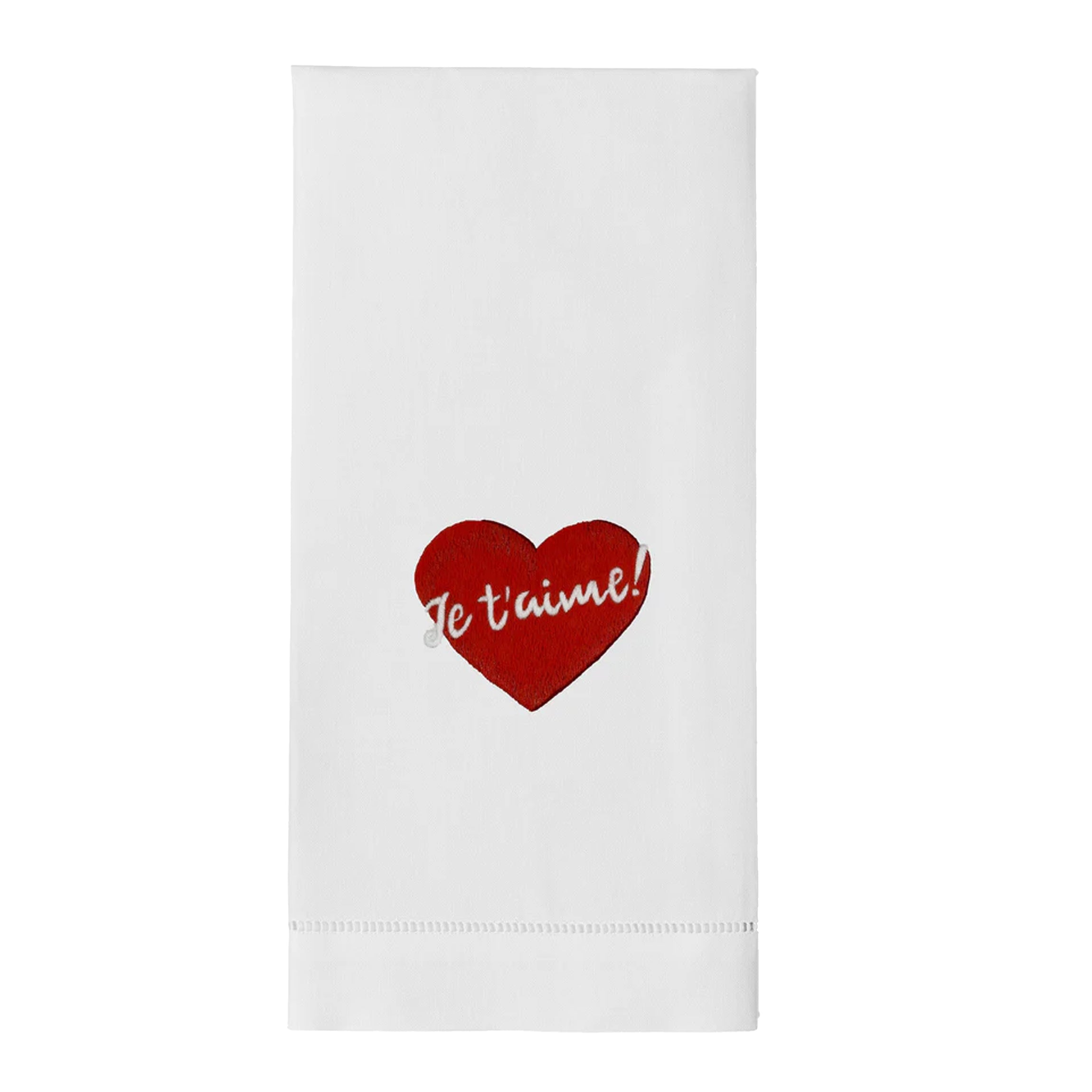 Henry Handwork Je T'Aime Hand Towel - Thumbnail 3