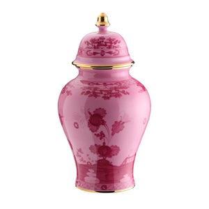 Oriente Italiano Large Potiche Vase With Cover in Porpora