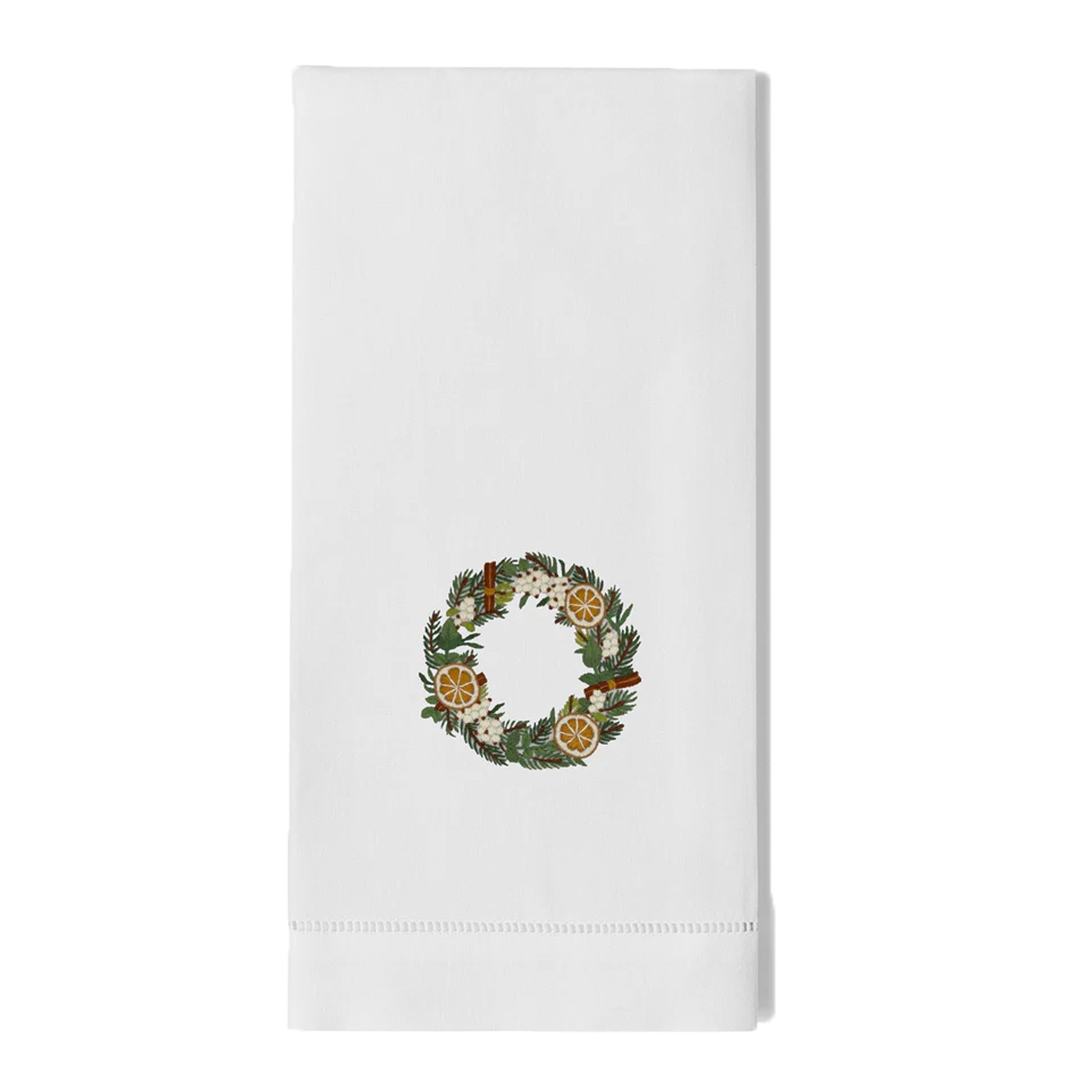Orange Slice Wreath Hand Towel