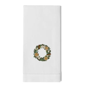 Orange Slice Wreath Hand Towel