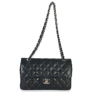 Chanel Black Quilted Lambskin Small Classic Double Flap Bag Handbag av