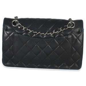 Chanel Black Quilted Lambskin Small Classic Double Flap Bag Handbag bv