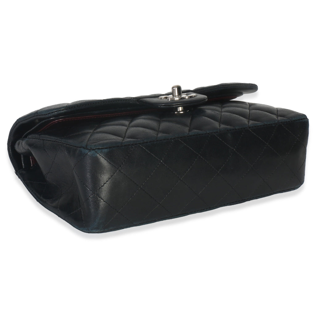 Chanel Black Quilted Lambskin Small Classic Double Flap Bag Handbag clasp