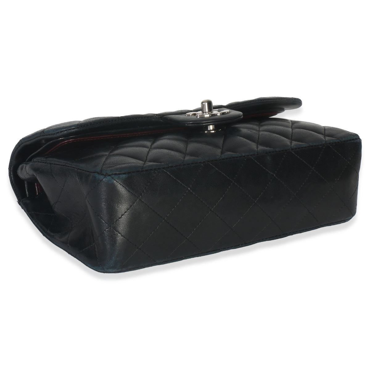 Chanel Black Quilted Lambskin Small Classic Double Flap Bag Handbag clasp