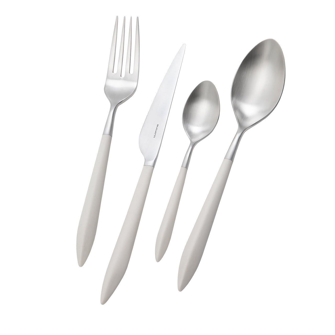 Ares 24-Piece Flatware Set in White with Box