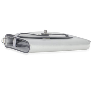 Hermès Argent Metallic Chevre Chamkilight Kelly Wallet To Go PHW Handbag clasp