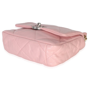 Chanel Light Pink Quilted Lambskin Small Chanel 19 Flap Bag