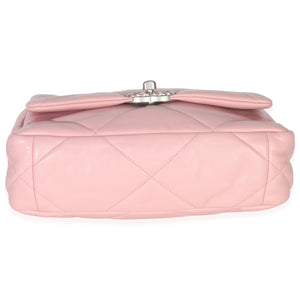 Chanel Light Pink Quilted Lambskin Small Chanel 19 Flap Bag