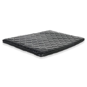 Chanel Black Quilted Patent Large Cosmetic O Case Handbag av