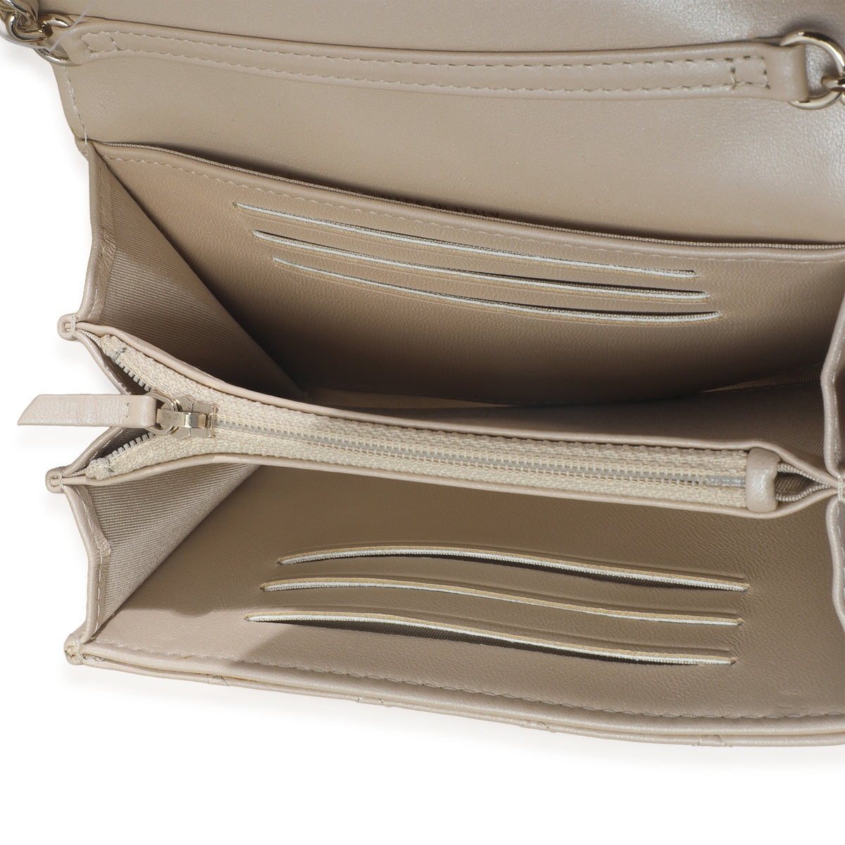 Chanel Beige Iridescent Quilted Lambskin Paris Hamburg Pearl Clutch With Chain Handbag ad1