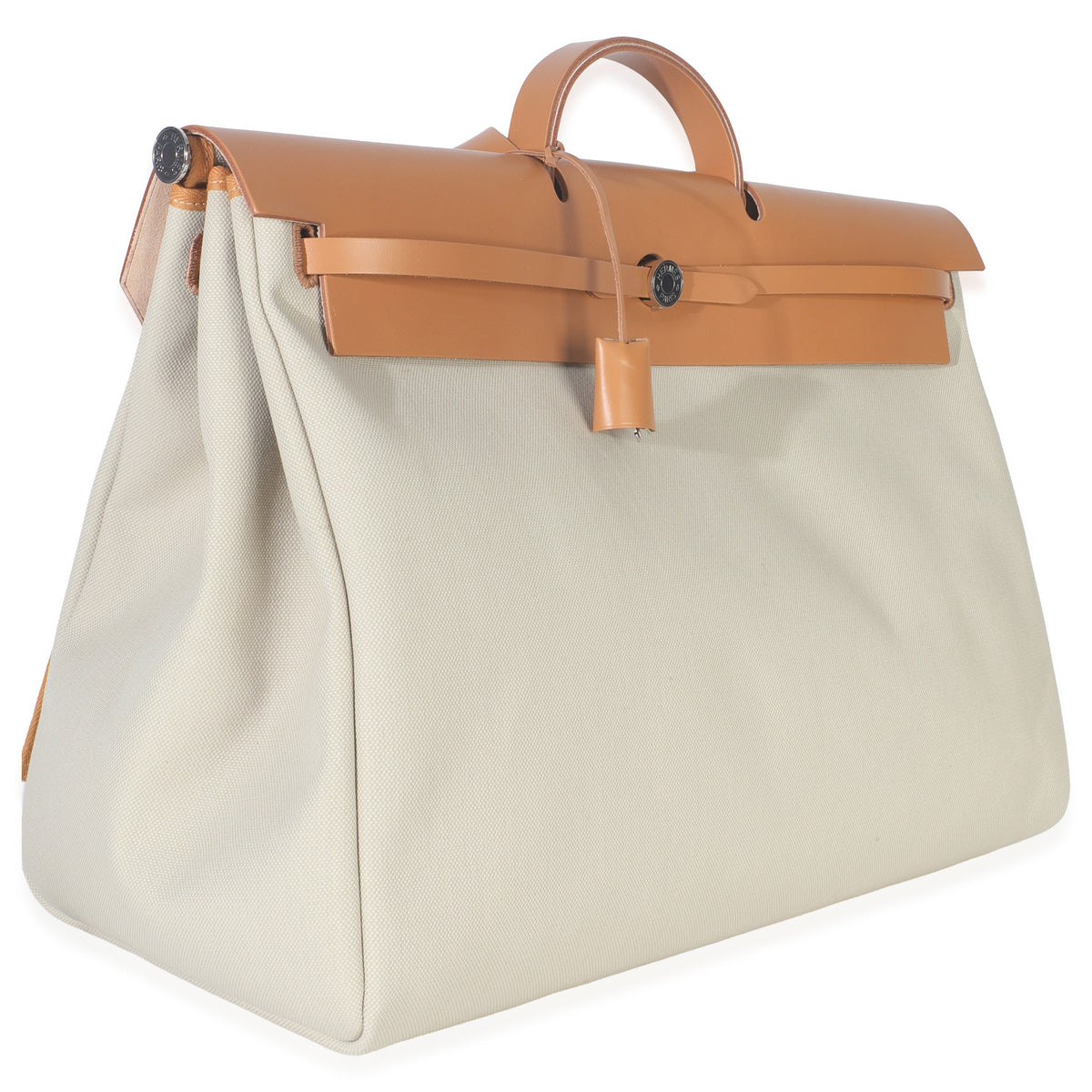 Hermès Beton Naturel Militaire Canvas Hunter Sable Herbag Zip Cabine Bag Handbag pv