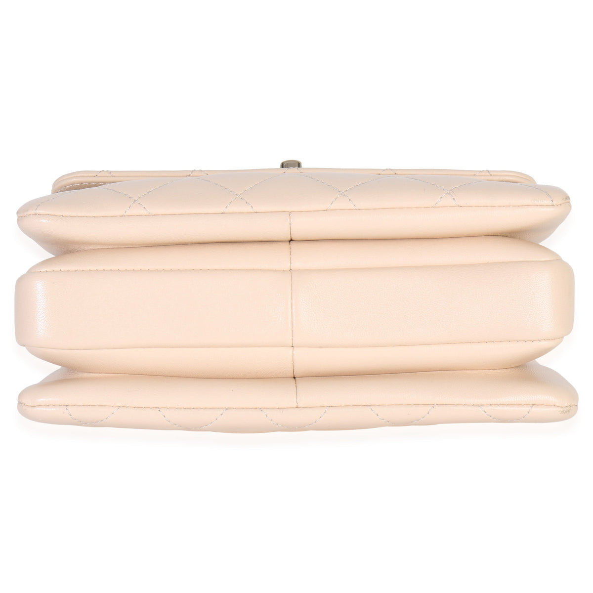 Chanel 25C Beige Quilted Lambskin Small Trendy Flap Bag Handbag stamp