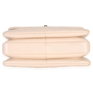 Chanel 25C Beige Quilted Lambskin Small Trendy Flap Bag Handbag stamp