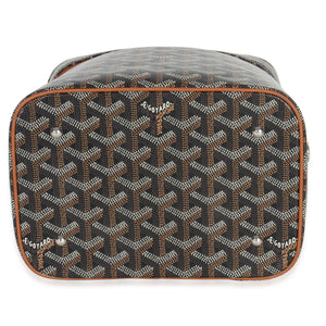 Goyard Gold Black ine Canvas Muse Vanity Case Handbag stamp