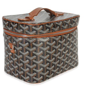 Goyard Gold Black ine Canvas Muse Vanity Case Handbag sv