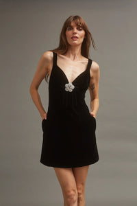 Gracie Mini in Black Lux Velvet