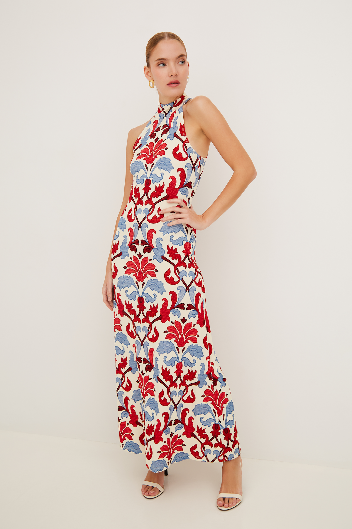 Asher Dress in Fleur Crest Ivory