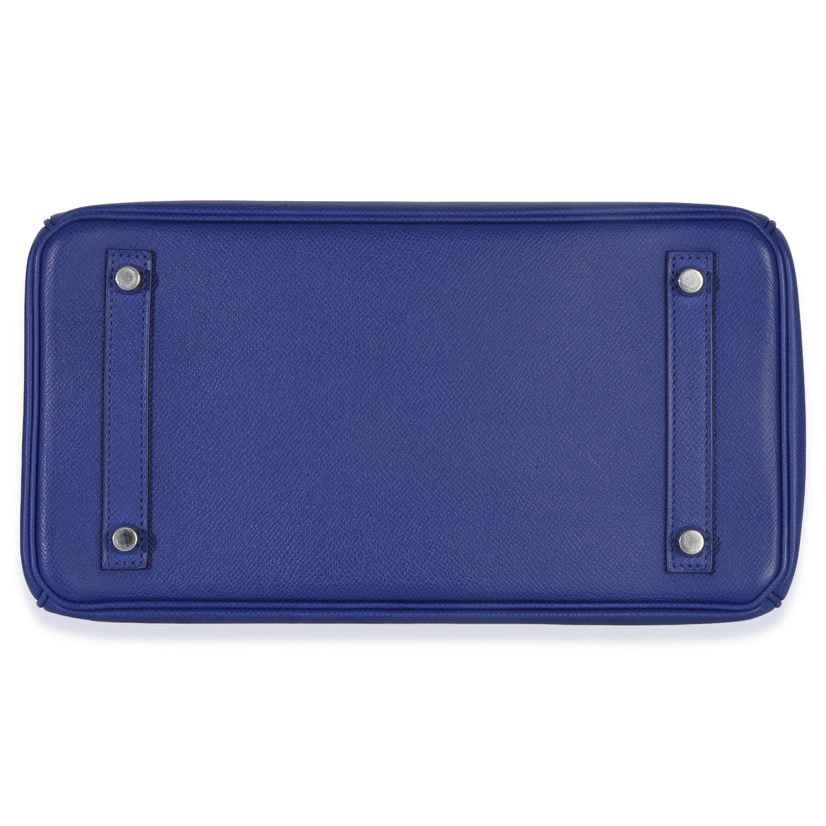 Hermès Bleu Electrique Epsom Birkin 30 PHW Handbag stamp