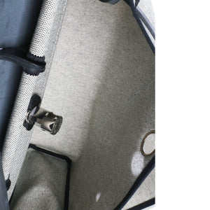 Hermès Vache Hunter Toile Ecru Black Herbag Zip Retourne Messenger 39 PHW Handbag av