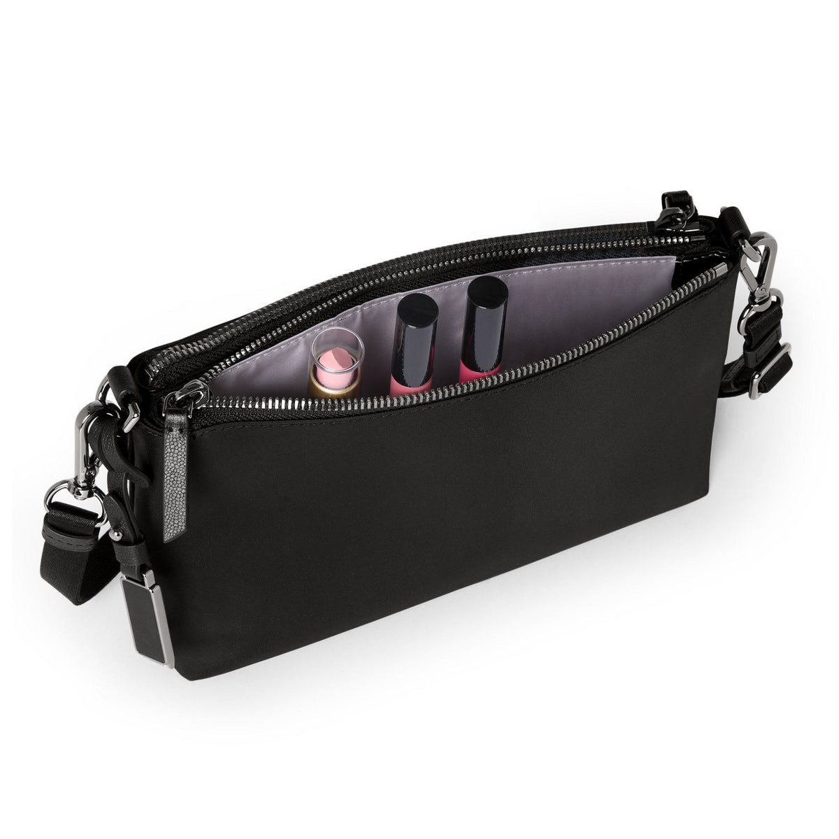 Voyageur Adela Crossbody, Black/Gunmetal