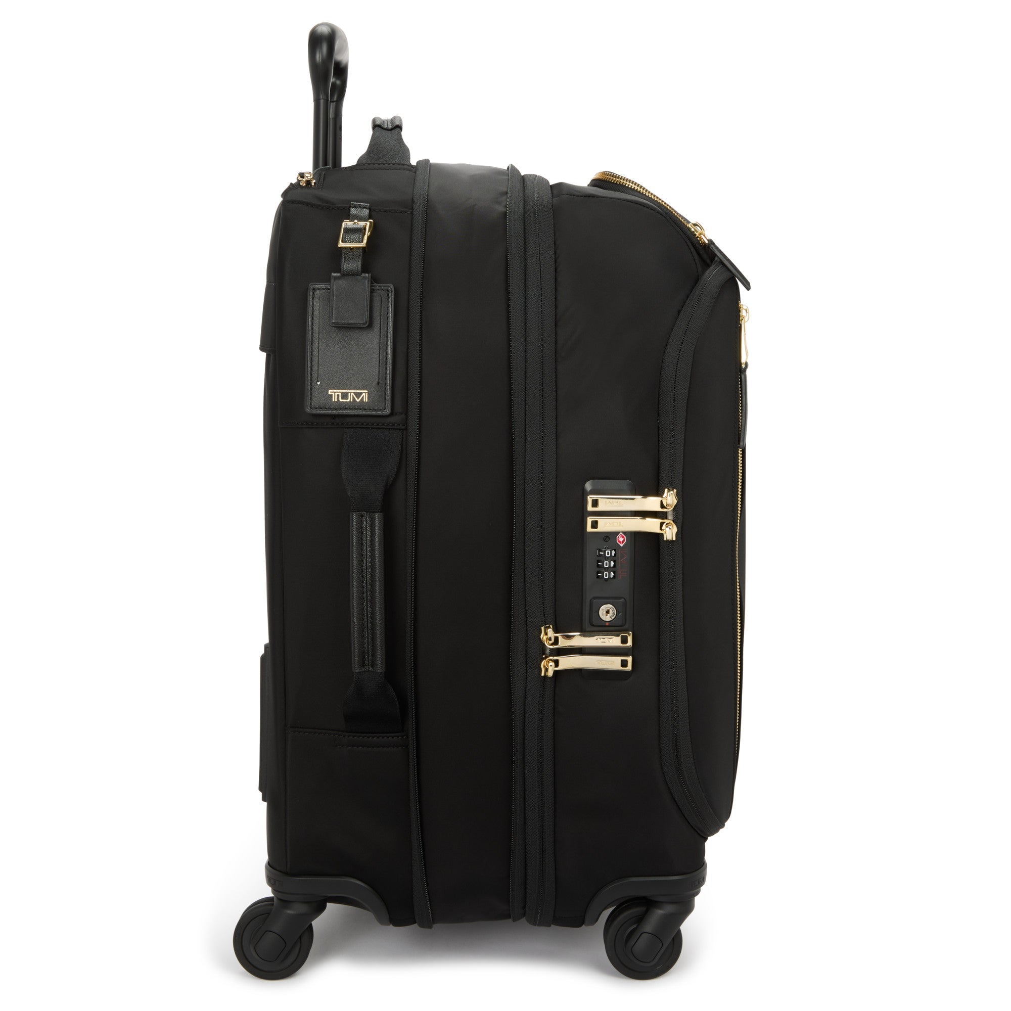 Voyageur Leger International Softside Expandable Carry-On, Black/Gold