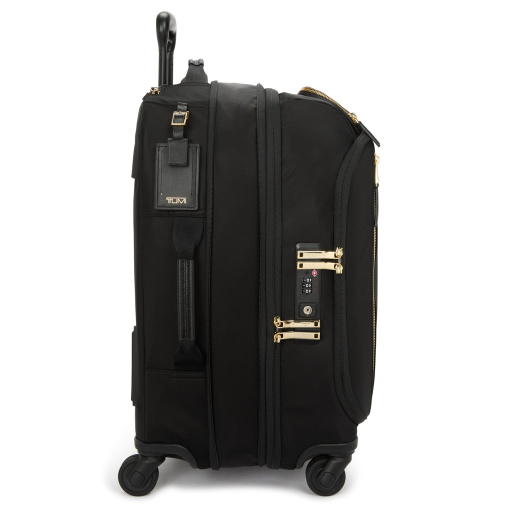 Voyageur Leger International Softside Expandable Carry-On, Black/Gold