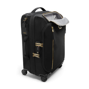 Voyageur Leger International Softside Expandable Carry-On, Black/Gold