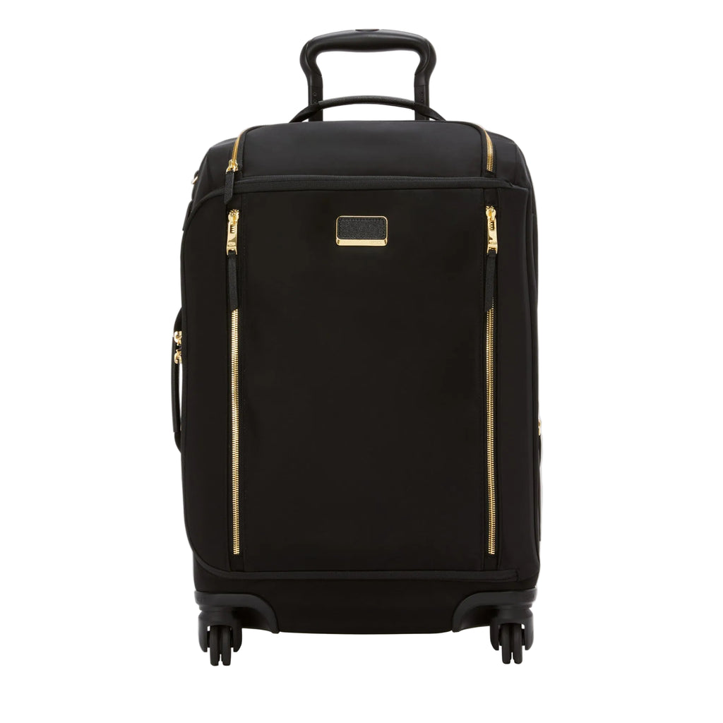 Voyageur Leger International Softside Expandable Carry-On, Black/Gold