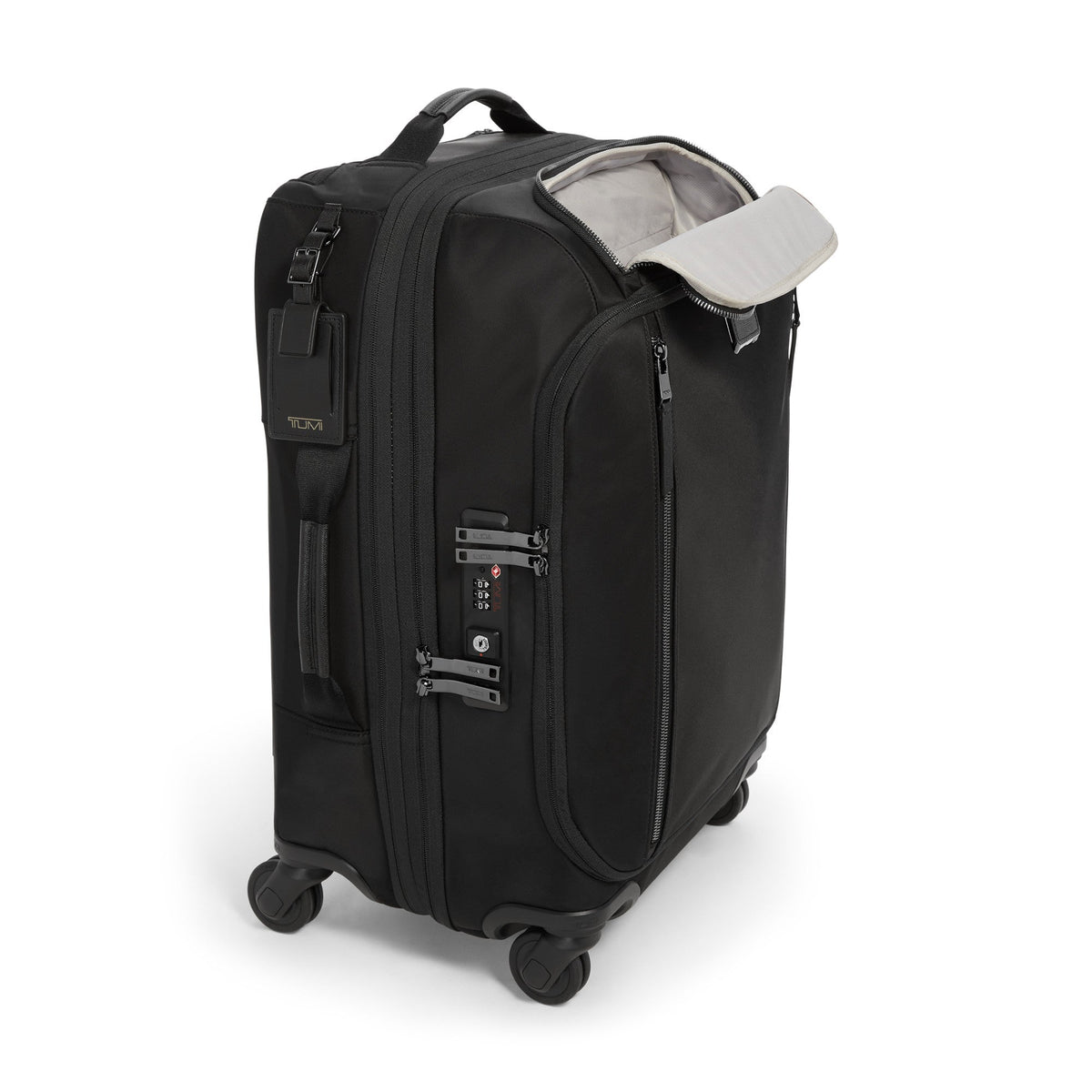 Voyageur Leger International Softside Expandable Carry-On, Black/Gunmetal