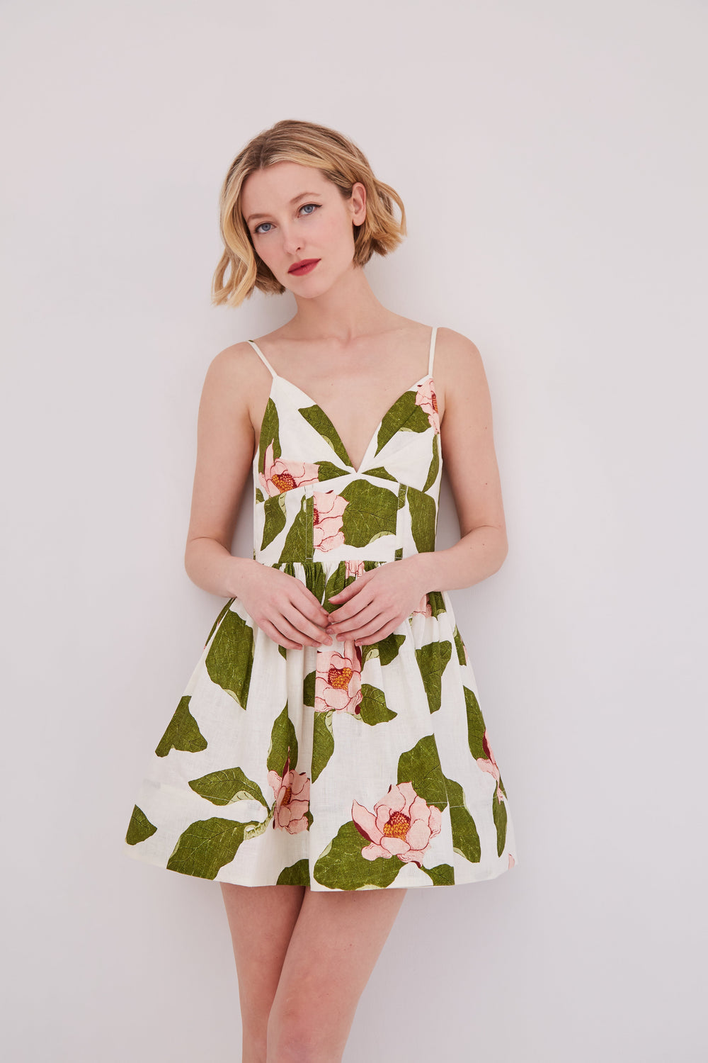 Miro Mini Dress in Lotus Ivory