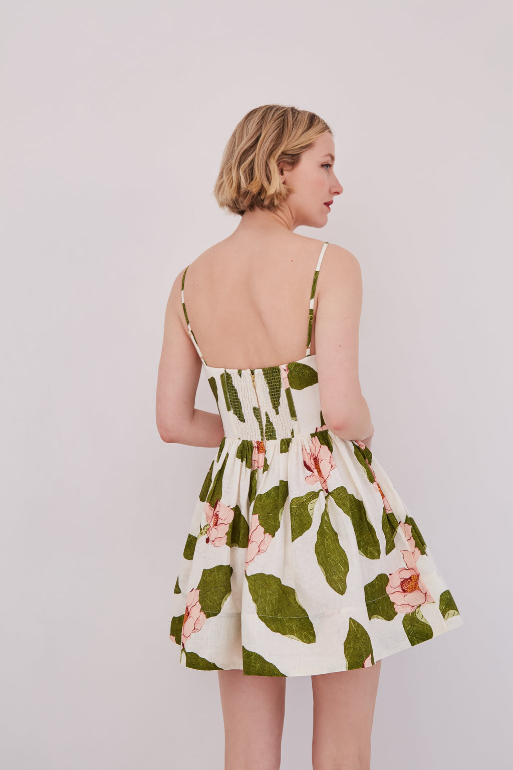 Miro Mini Dress in Lotus Ivory