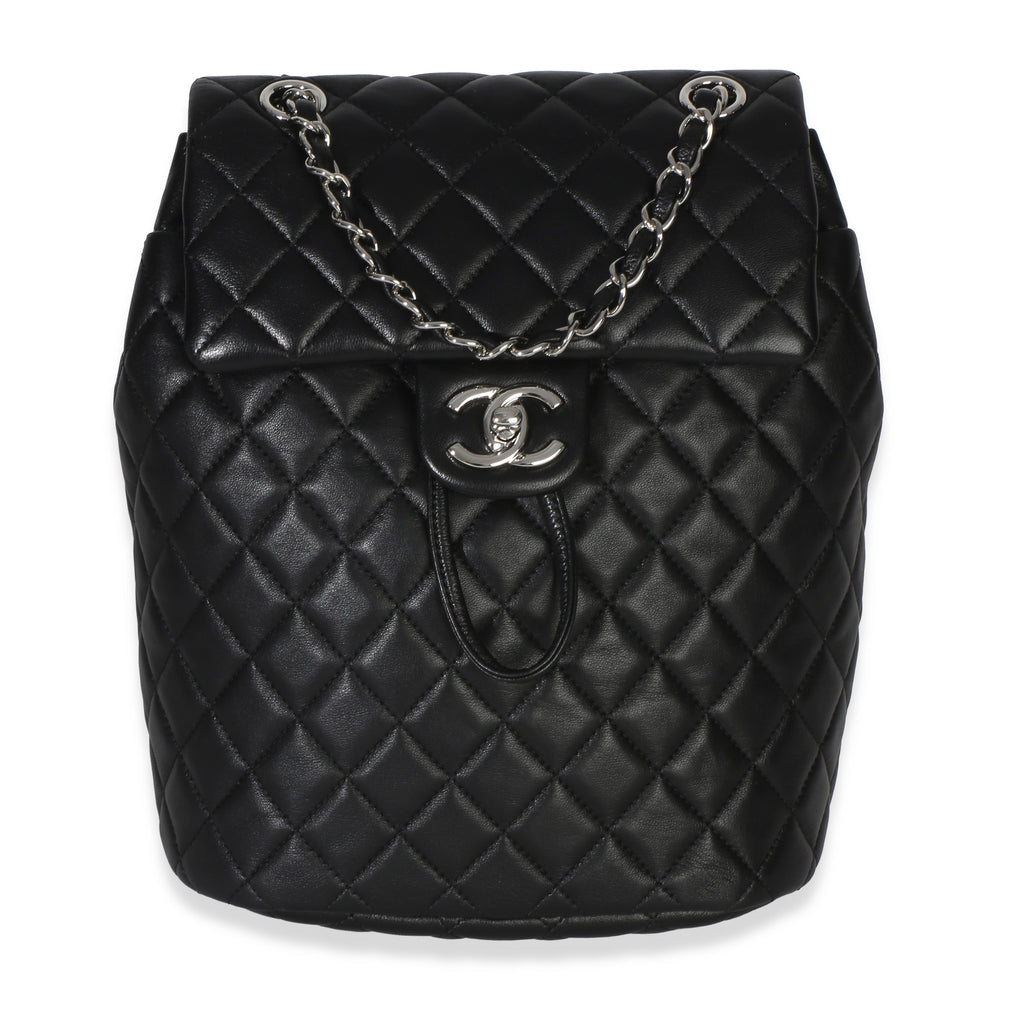chanel urban spirit backpack mini Chanel Black Quilted Lambskin Small Urban Spirit Backpack | myGemma