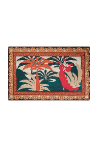 De La Falaise Cotton Silk Sarong in Peach Dancer