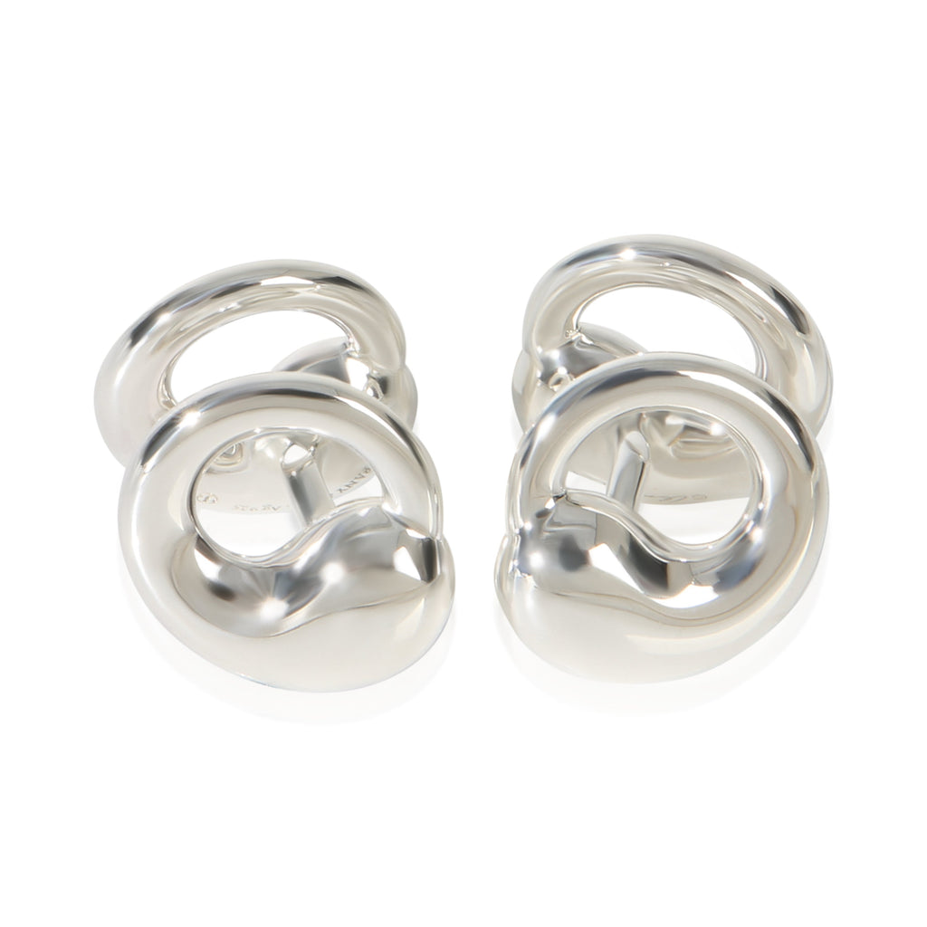 Tiffany & Co. Sterling Silver  Elsa Peretti Eternal Circle Cufflinks pv
