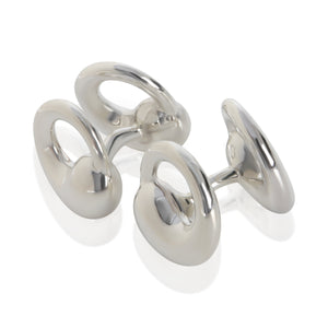 Tiffany & Co. Sterling Silver  Elsa Peretti Eternal Circle Cufflinks sv