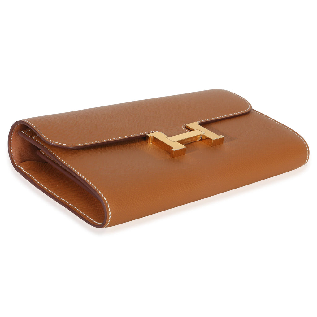 Hermès Gold Epsom Constance Long Wallet To Go GHW Wallet 7