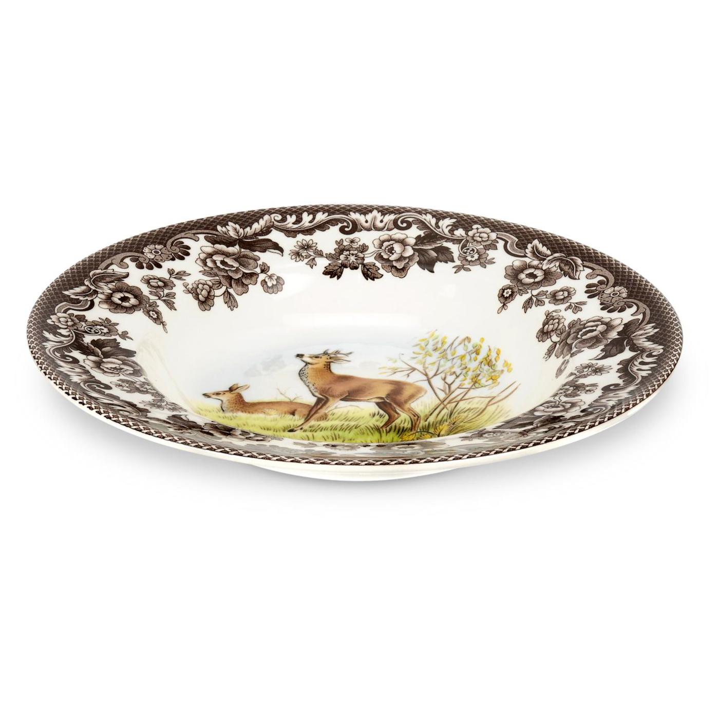 Woodland Soup Plate with Deer