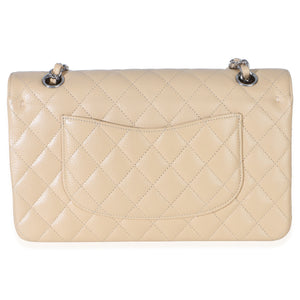 Chanel Beige Quilted Caviar Medium Double Flap Handbag Handbag 4