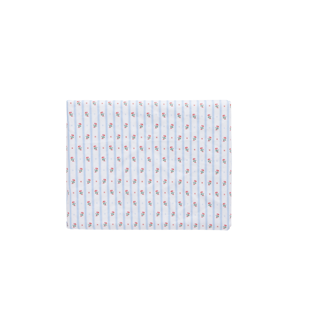 The Crib Sheet in Floral Stripe