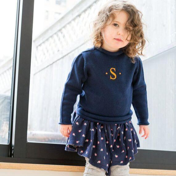 Jersey Rollneck Sweater in Navy