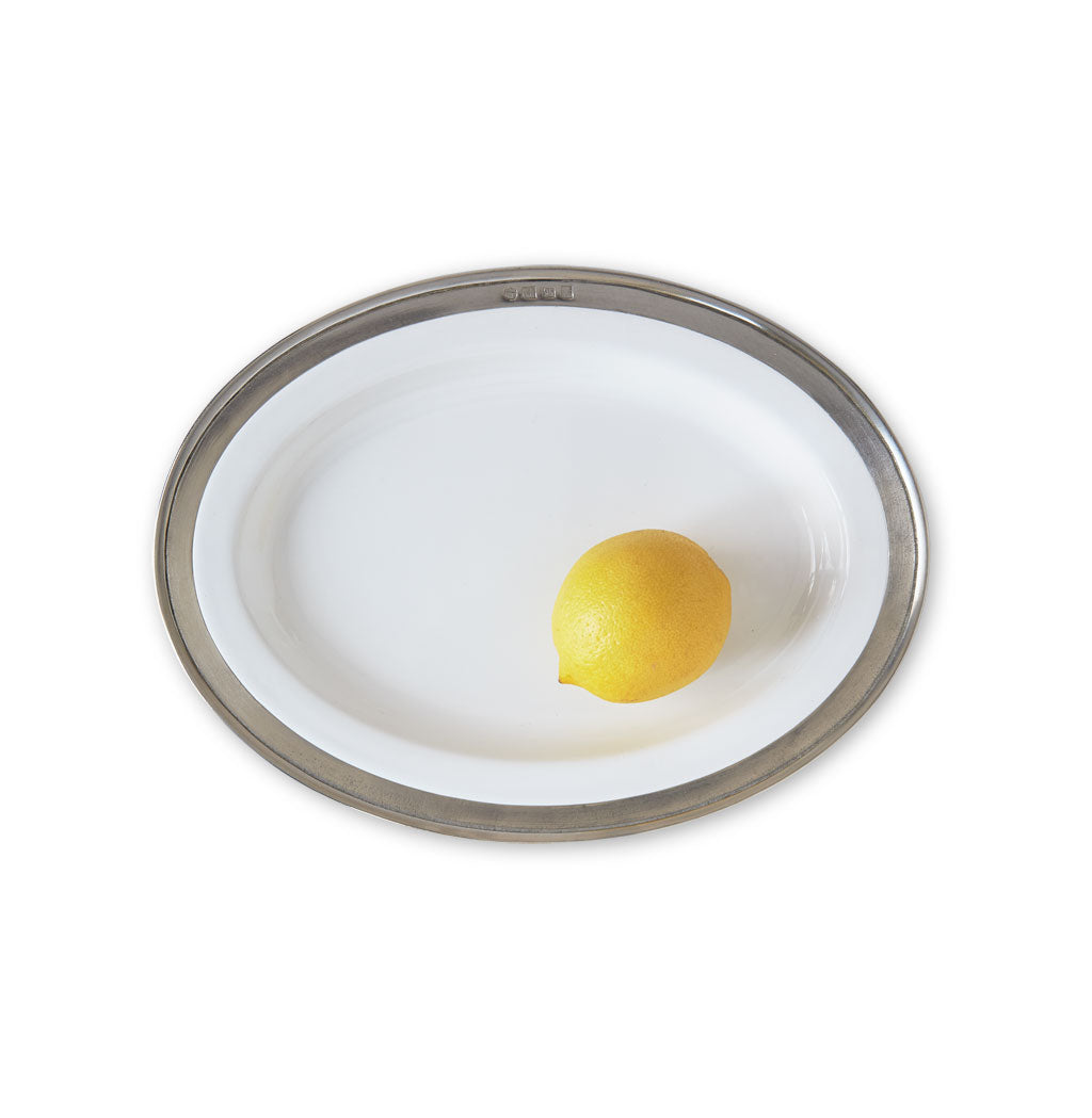 Convivio Oval Serving Platter X-Small in White