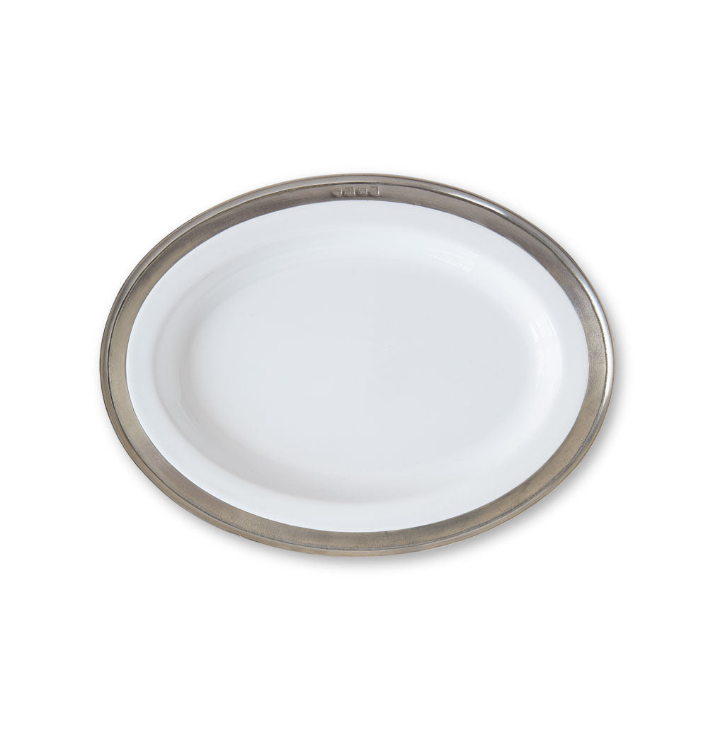 Convivio Oval Serving Platter X-Small in White