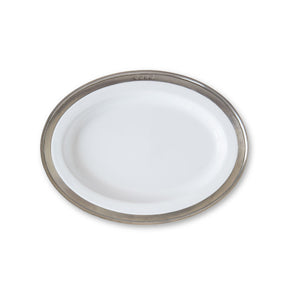 Convivio Oval Serving Platter X-Small in White