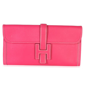 Hermès Rose Tyrien Epsom Jige Elan 29 Handbag fv