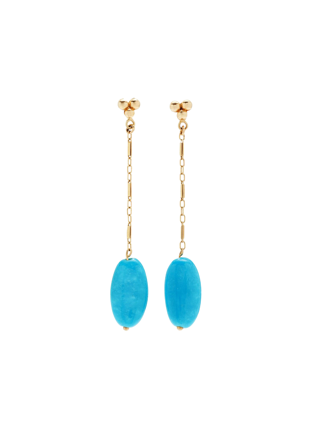 Turquoise Vintage Gold Earrings