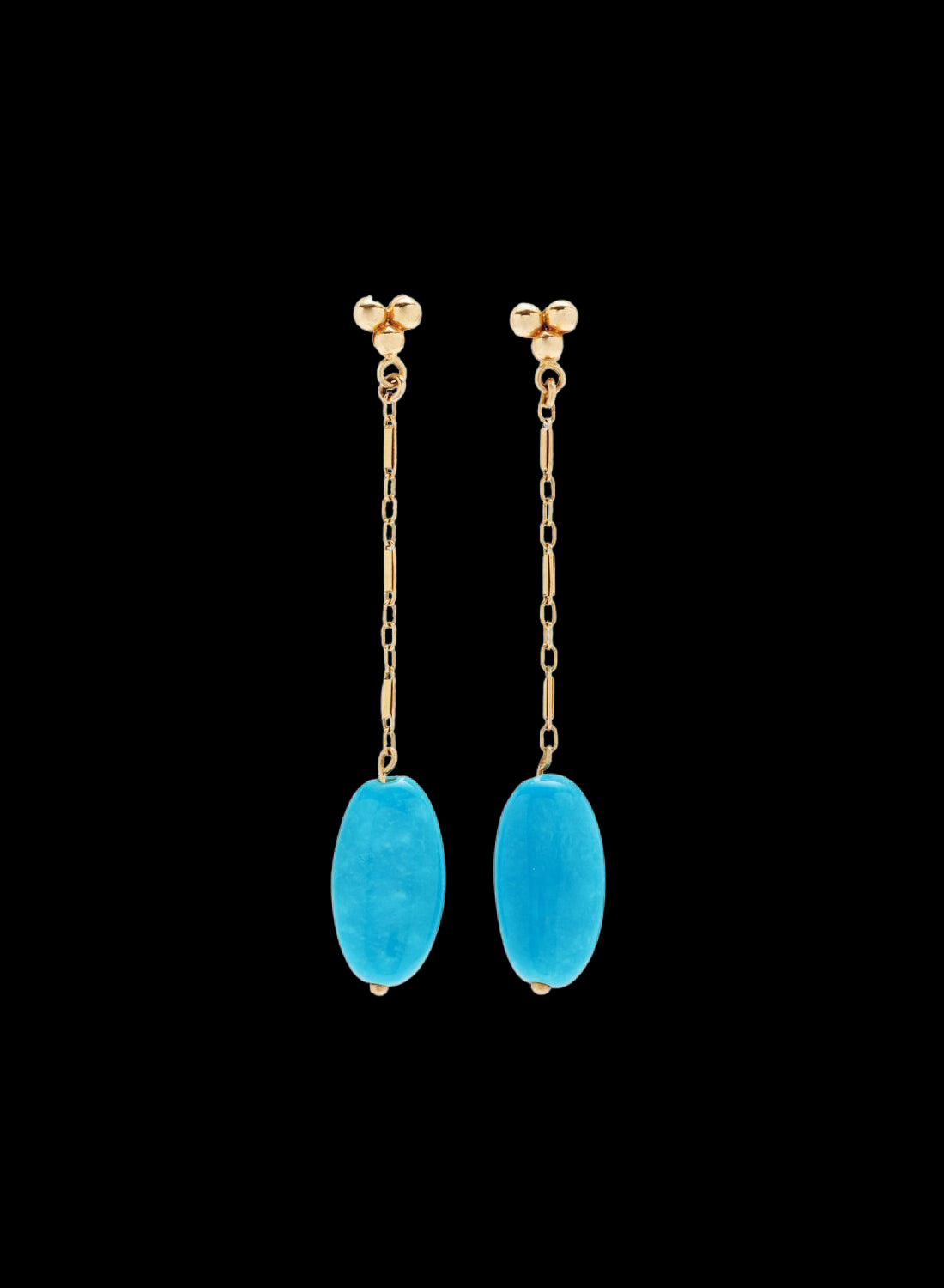 Turquoise Vintage Gold Earrings
